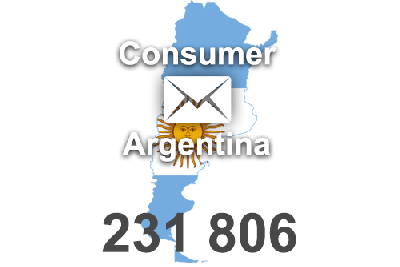 2023 fresh updated Argentina 231 806 Consumer email database