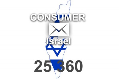 2023 fresh updated Israel 25 360 Consumer email database