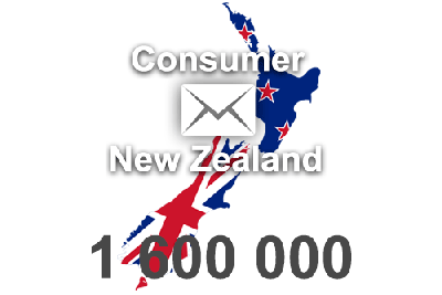 2026 fresh updated New Zealand 1 600 000 Consumer email database