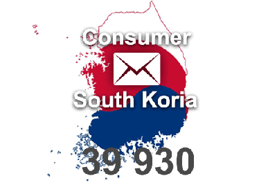 2023 fresh updated South Korea 39 930 Consumer email database