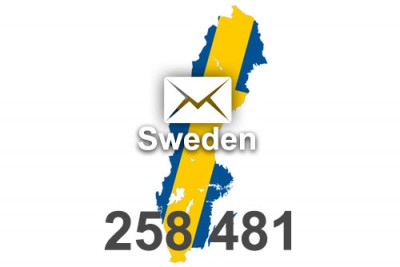  2021 fresh updated Sweden 258 481 business email database