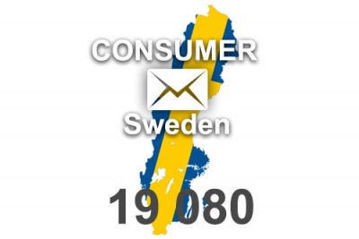2023 fresh updated Sweden 19 080 Consumer email database