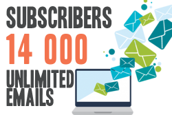 Email sending for 14 000 subscribers, unlimited emails