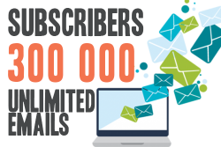 Email sending for 300 000 subscribers, unlimited emails