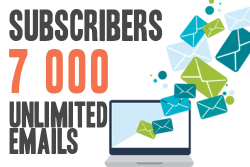Email sending for 7 000 subscribers, unlimited emails
