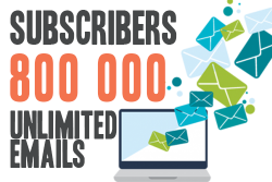 Email sending for 800 000 subscribers, unlimited emails