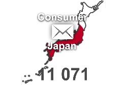 2023 fresh updated Japan 11 071 Consumer email database