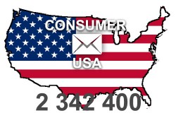 2023 fresh updated United States 2 342 400 Consumer email database