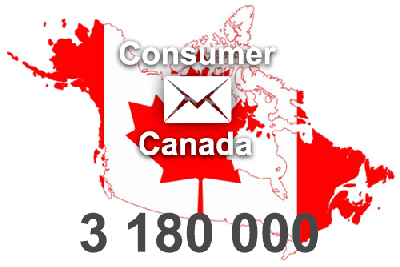 2024 fresh updated Canada 3 180 000 Consumer email database