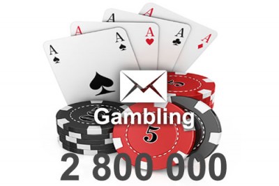 2022 fresh updated Gambling 2 800 000 email database