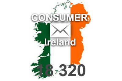 2022 fresh updated Ireland 18 320 Consumer email database