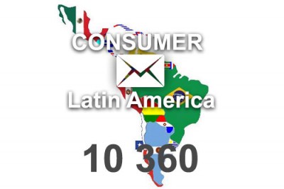 2024 fresh updated Latin America 10 360 Consumer email database