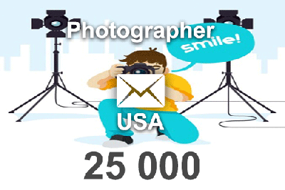 2024 Fresh Update USA Photographer 25 000 email database